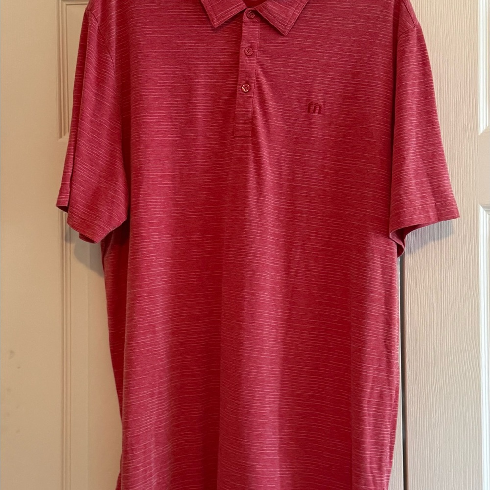 TravisMathew The Heater Golf Polo Heather Scooter size XXL - Picture 4 of 5
